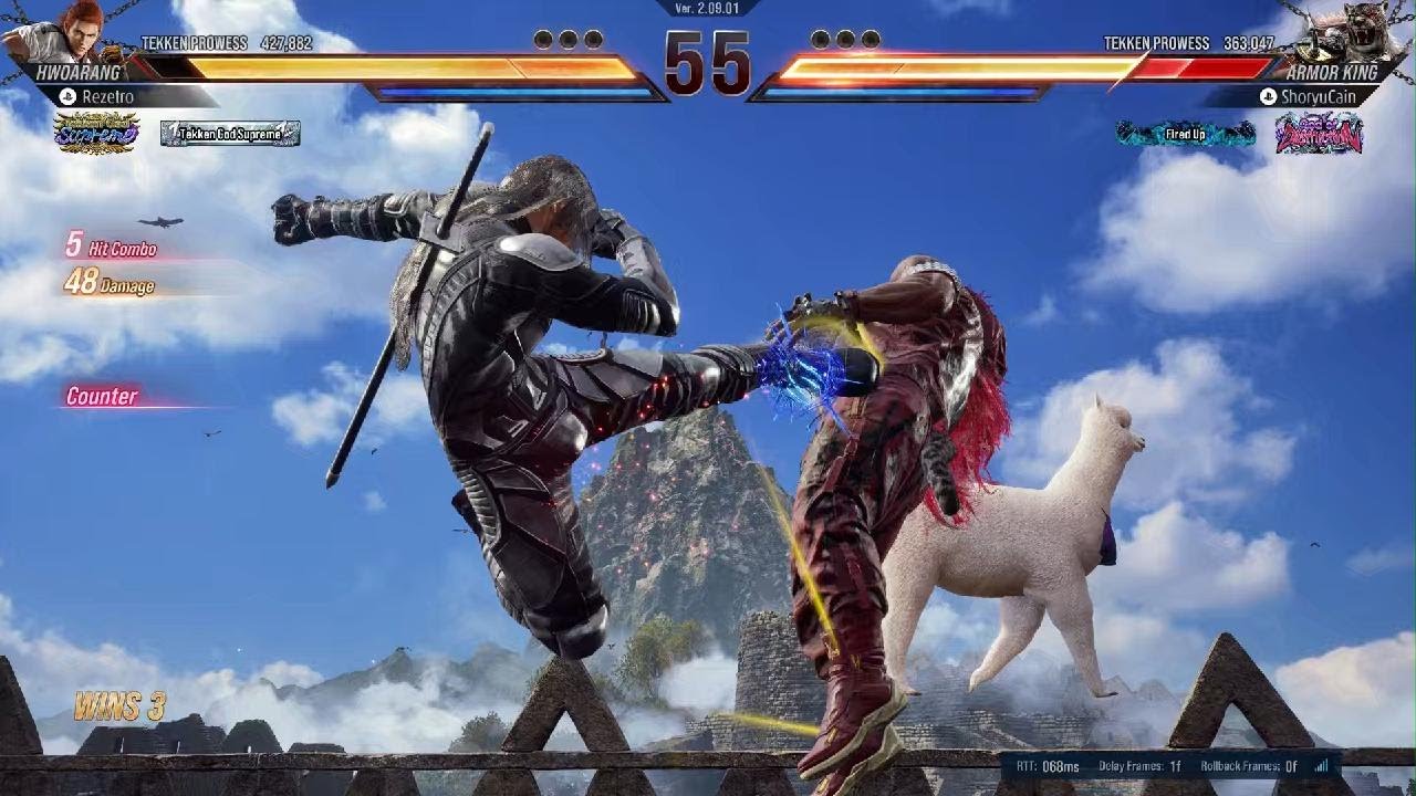 TEKKEN8 Rezetro HWOARANG Vs ShoryuCain ARMORKING