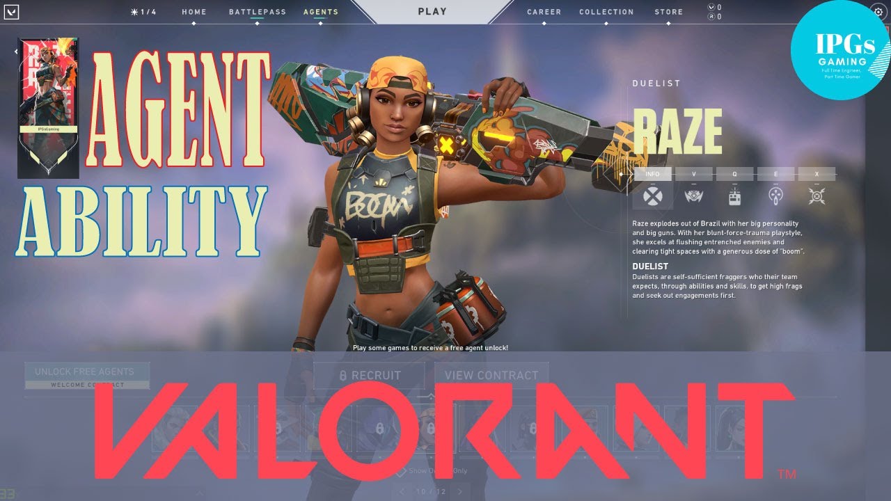 Valorant  Raze Agent Abilities Explained |  Character Ability Series