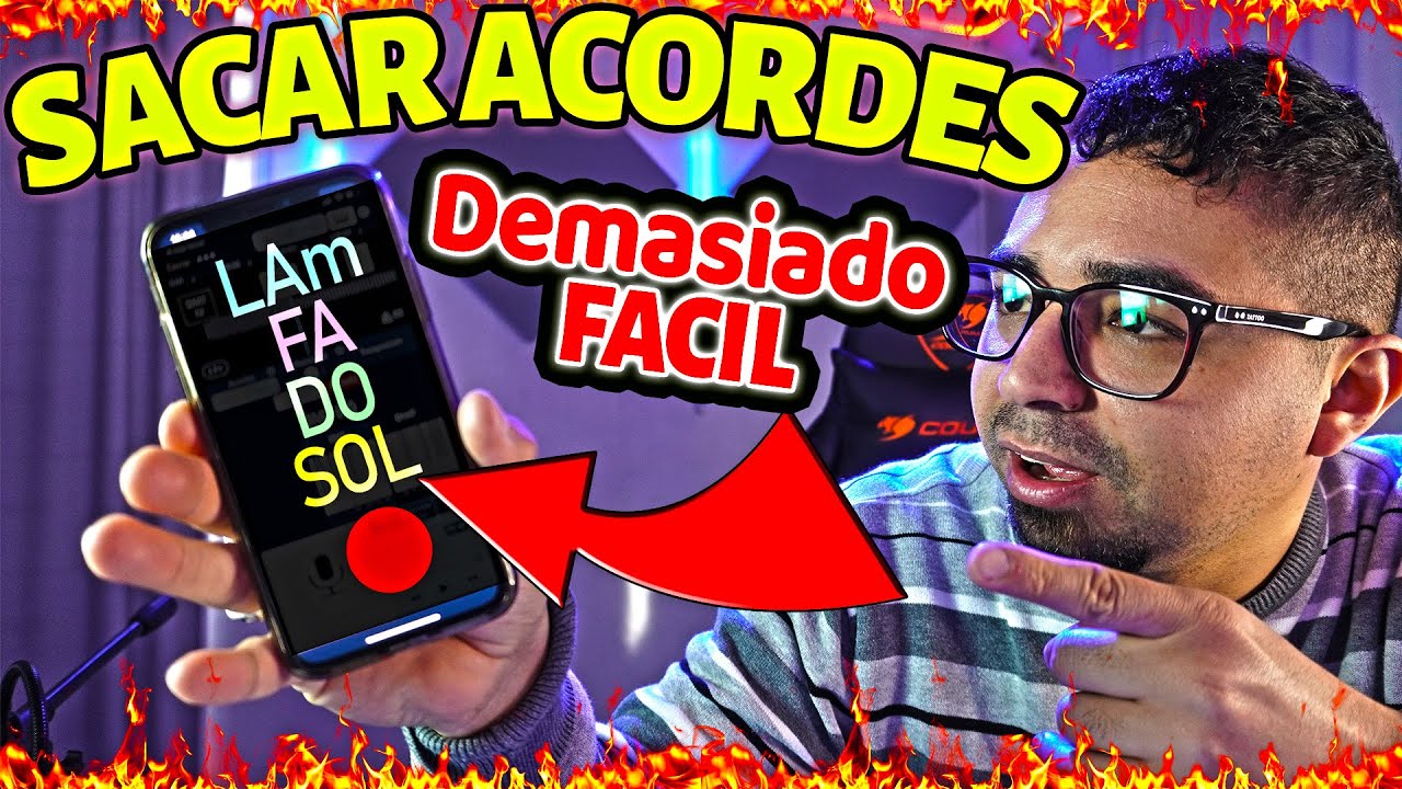 📲COMO SACAR ACORDES de UNA CANCION con una APP para CELULAR Android o Iphone. Como saber los acordes