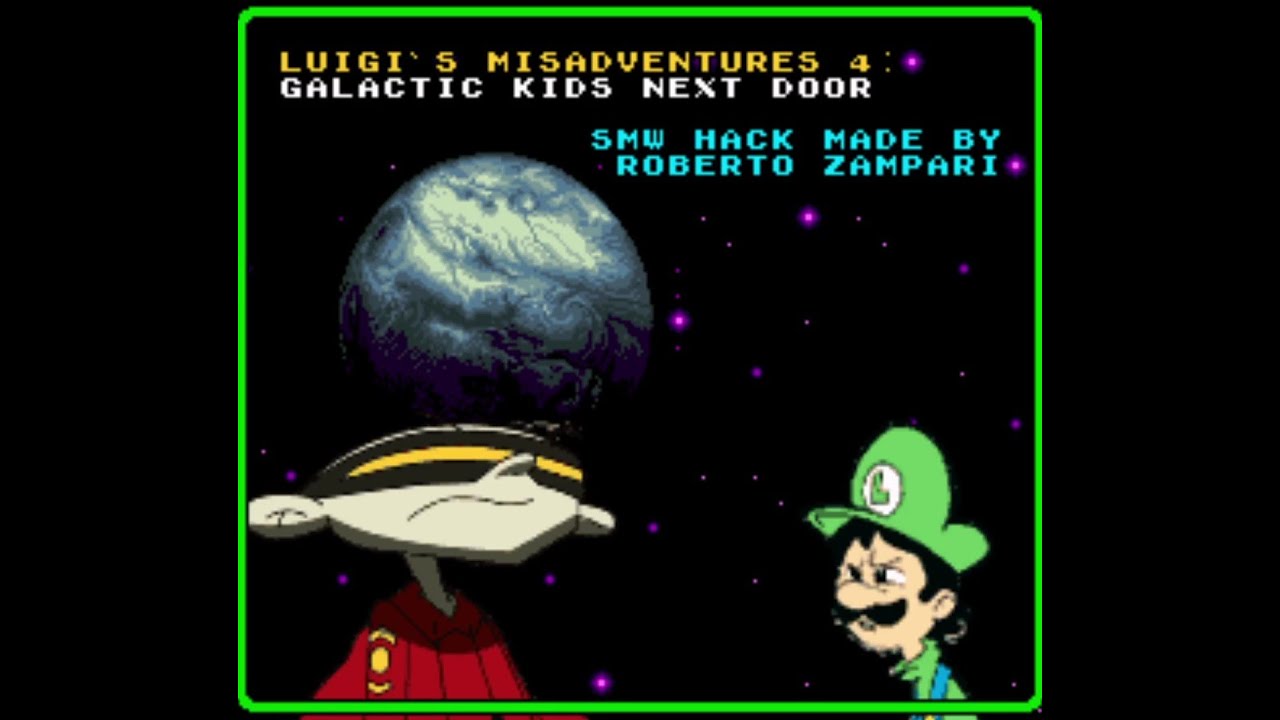 Luigi's Misadventures 4 - Galactic Kids Next Door (SMW Hack) Part 1