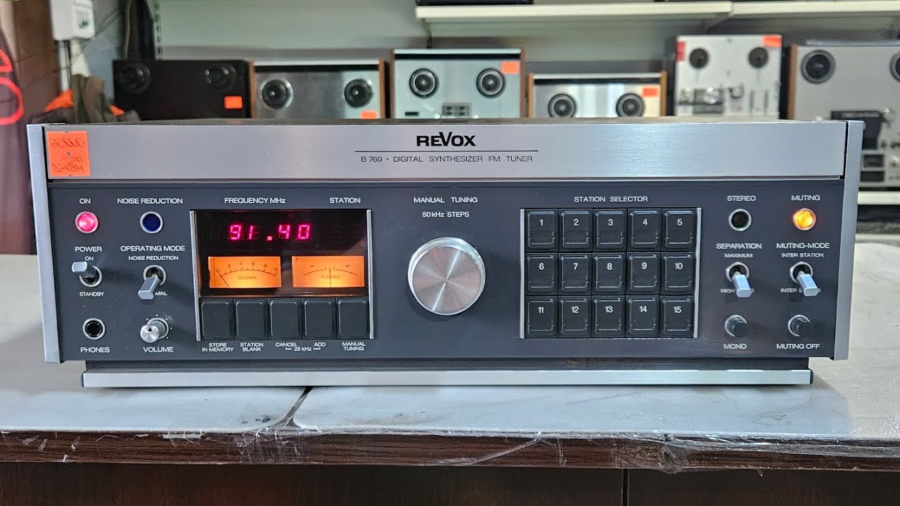 Revox B760 Стерео Тюнер Швейцария. Магазин Vintage Tech.