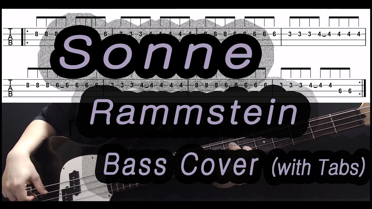 Rammstein - Sonne (Bass cover with tabs 121)