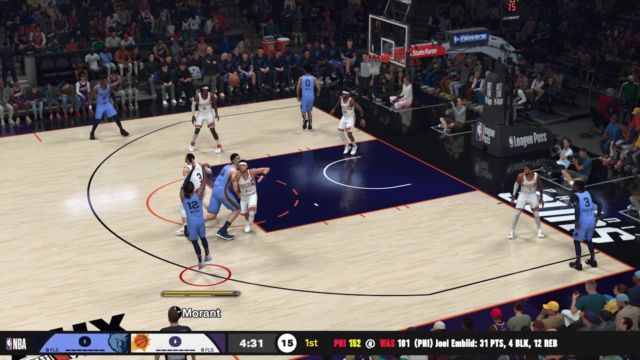 NBA 2K26 Gameplay (PS5) Grizzlies vs Suns Hall of Fame Difficulty