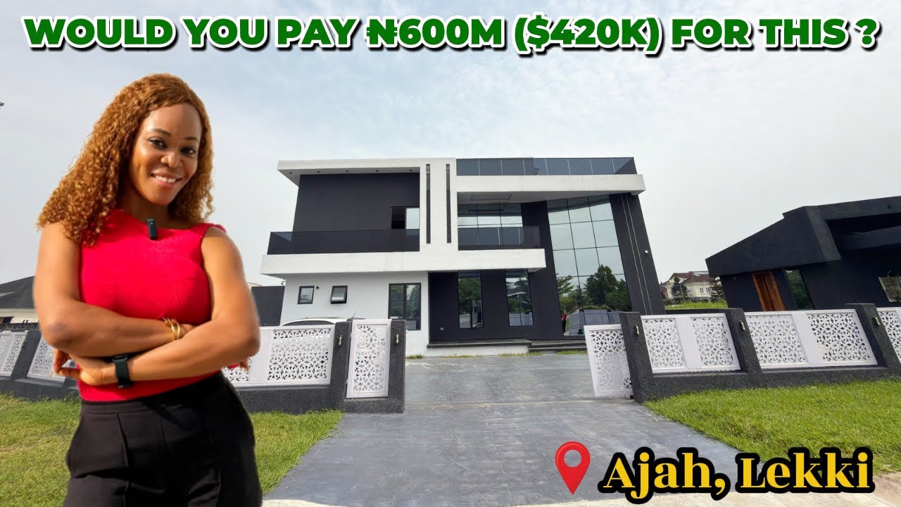 Inside a ₦600,000,000 ($420k) 5 Bedroom duplex in Ajah, lekki with BQ