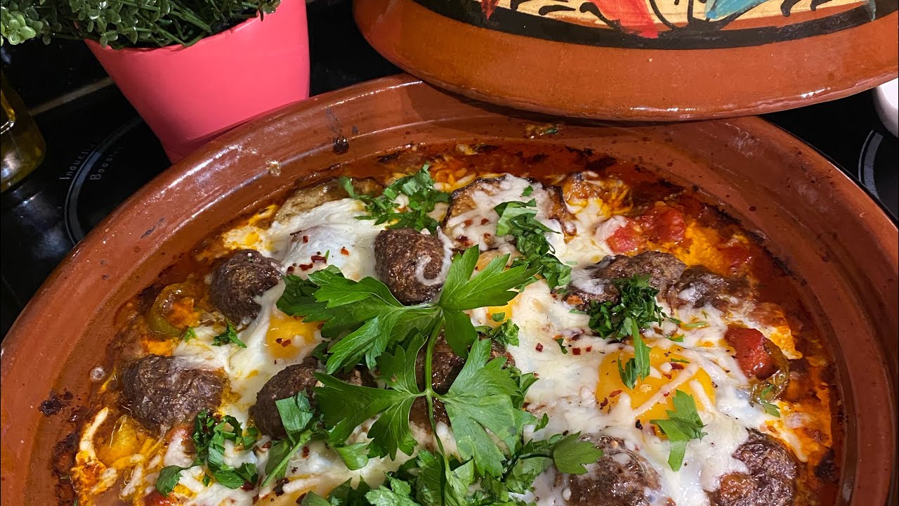 طاجين بادنجال كفتة طريقة سهلة وبزاف بنين 👌tajine aubergines kofta un delices
