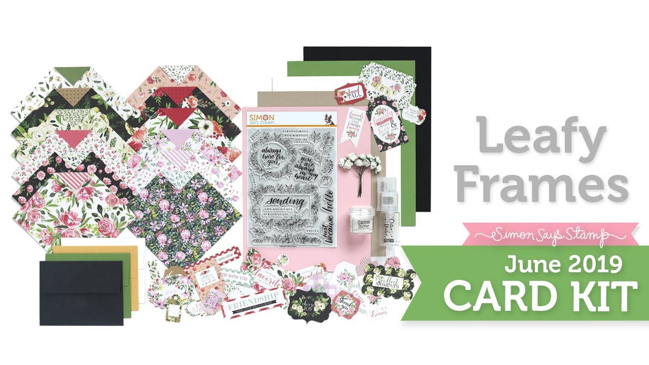 Simon Says Stamp Card Kit Reveal and Inspiration: Leafy Frames