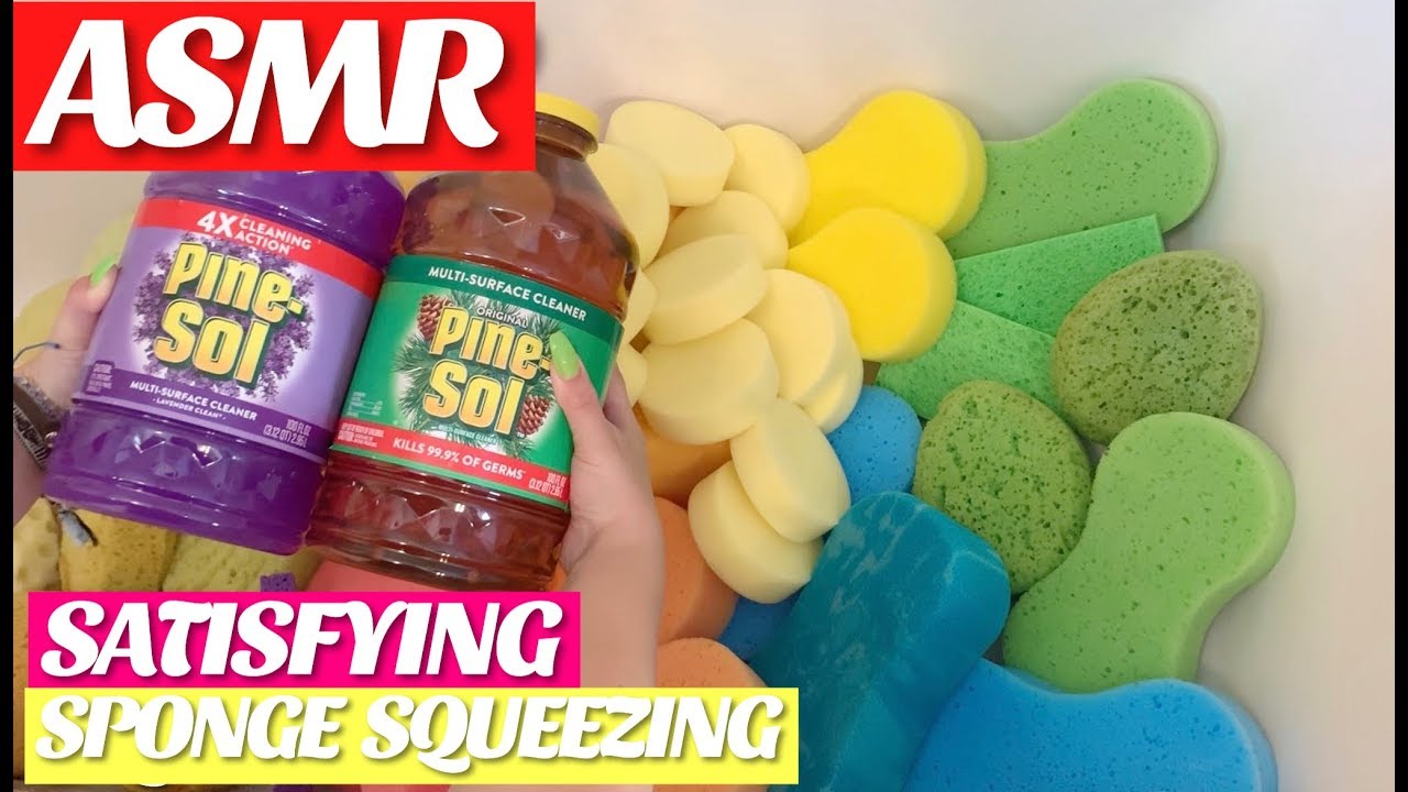 ✨🌿 ASMR PINE COMBO BATHTUB SQUEEZING 🌿✨ (Stress Relief)