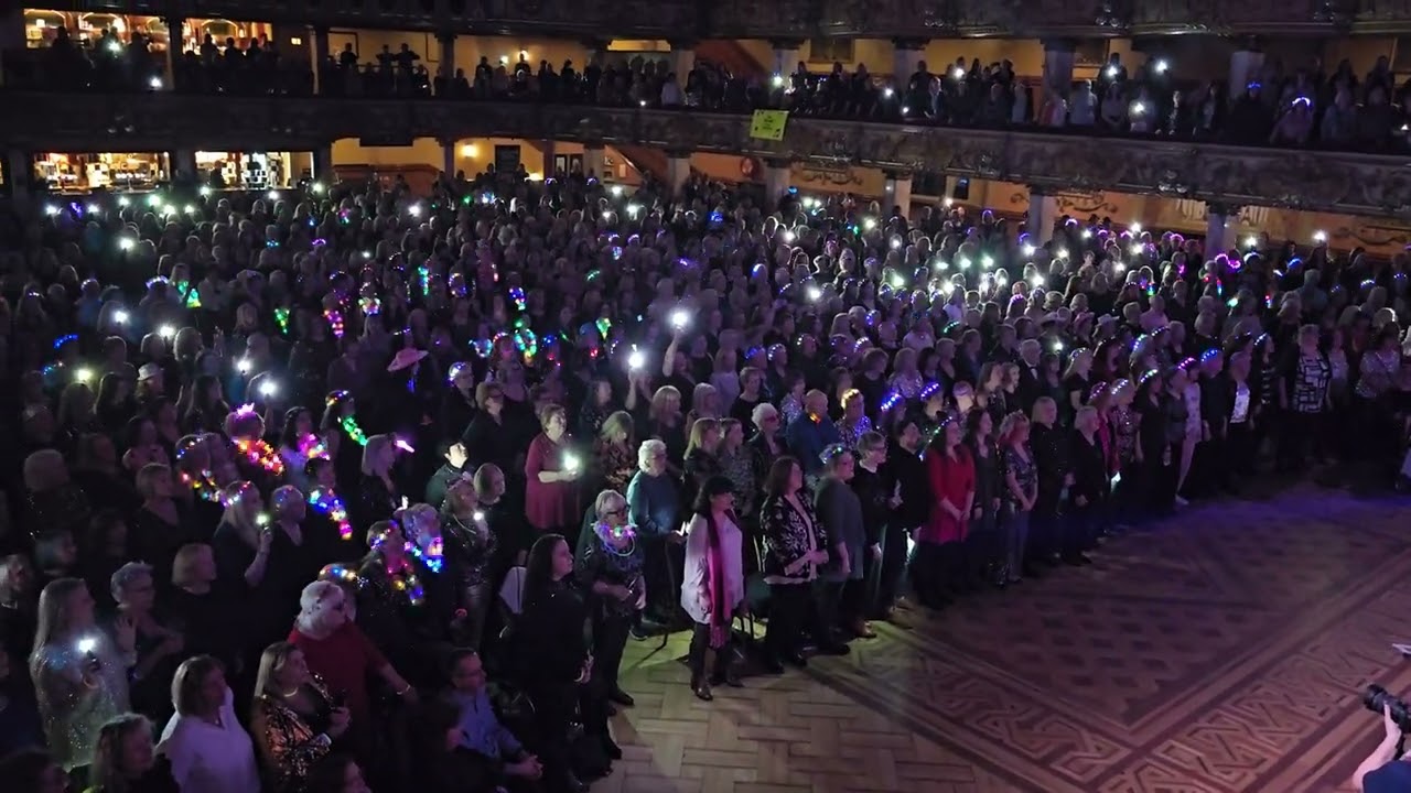 😀HALLELUJAH ROCK CHOIR Blackpool Tower Ballroom You're the Voice Tour 23/02/2024😀