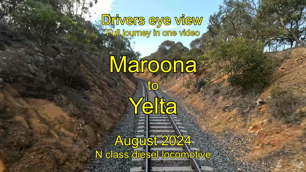 Drivers eye view, Maroona to Yelta, Aug 2024