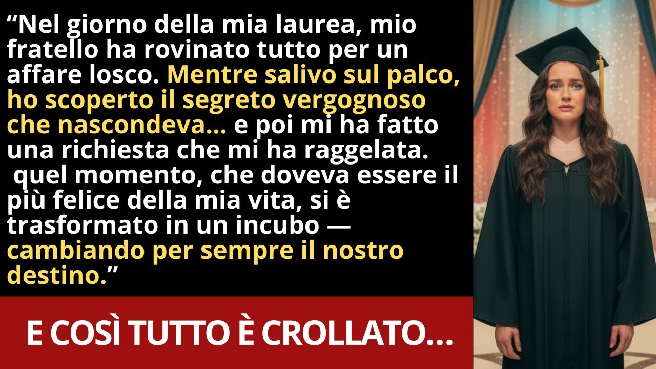 Mio fratello ha rovinato la mia laurea per un affare losco… poi una richiesta che mi ha gelata.