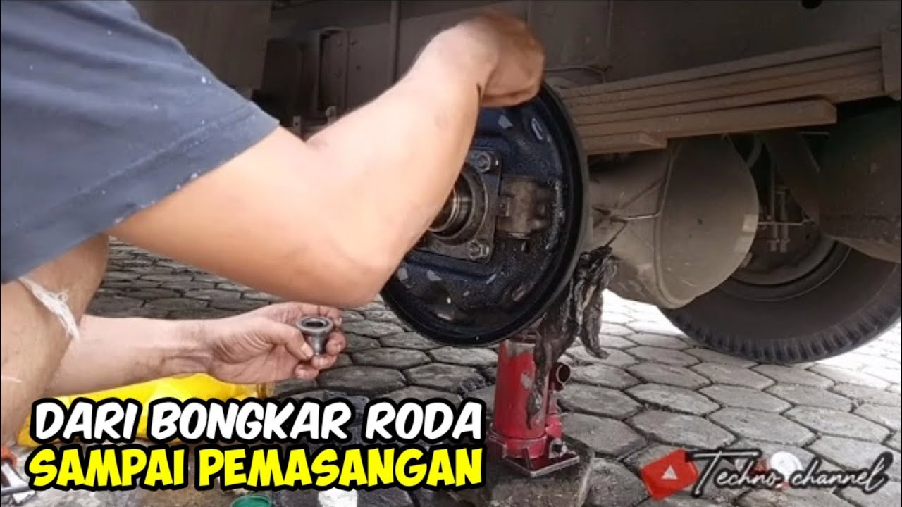 urutan bongkar pasang cup rem canter engkel | Techno channel
