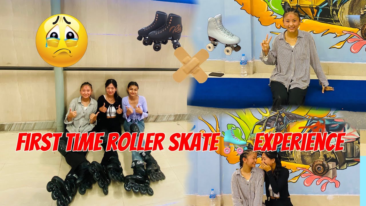 FIRST TIME ROLLERSKATE😱KASTOO VAYOO TWWW😎😂||SUMINALIMBU❤️