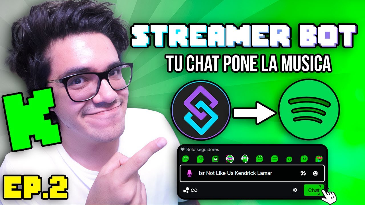 CONTROLA SPOTIFY DESDE EL CHAT DE KICK O TWITCH CON STREAMERBOT | EXTENSION MMSPOTIFY V2000