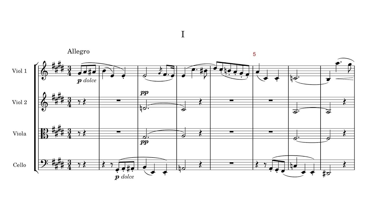 Friedrich Ernst Fesca – String Quartet No.6, in E major