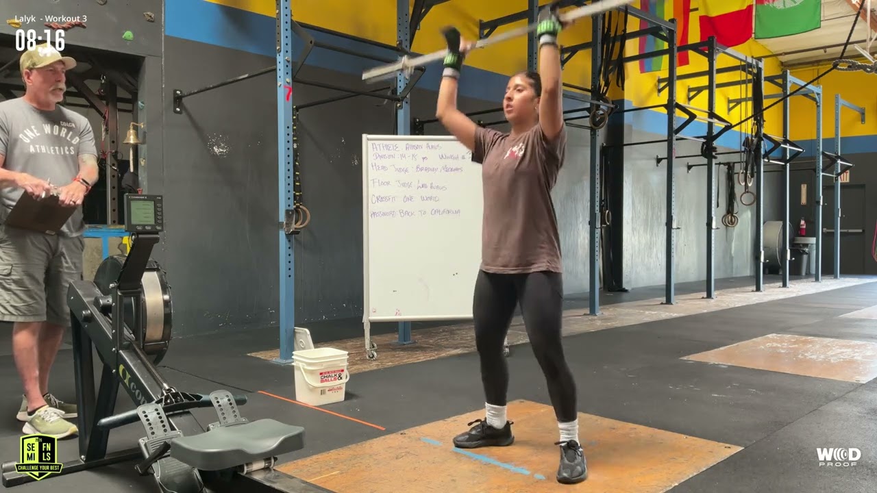 CrossfitGames Semifinals Workout#3 Allison Avalos 14-15