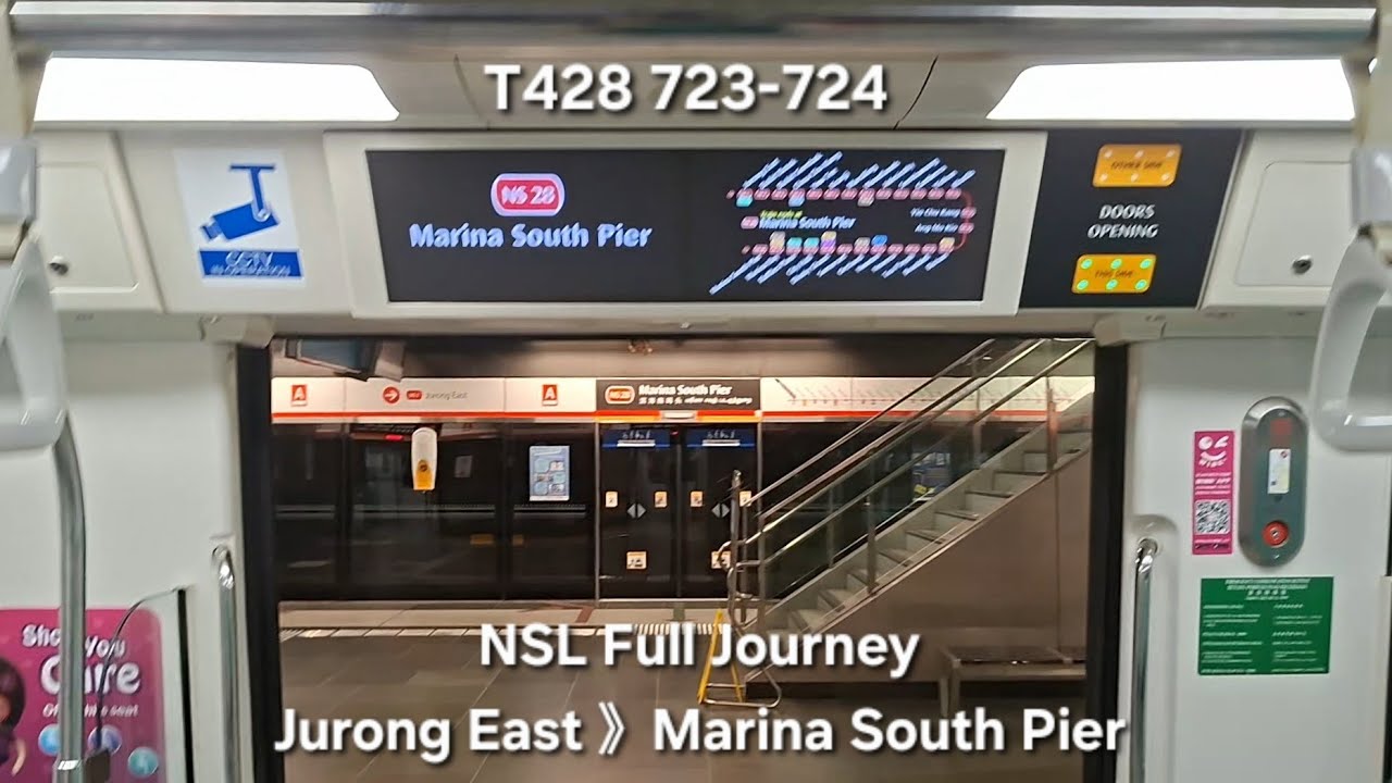 SMRT C151C 723/724 NS1 Jurong East to NS28 Marina South Pier