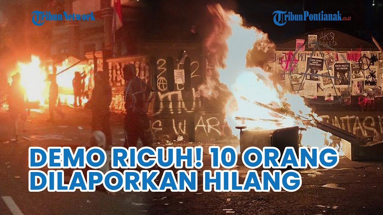 Demo Malang Ricuh❗ 10 Orang Dilaporkan Hilang Kontak, Gedung DPRD Terbakar