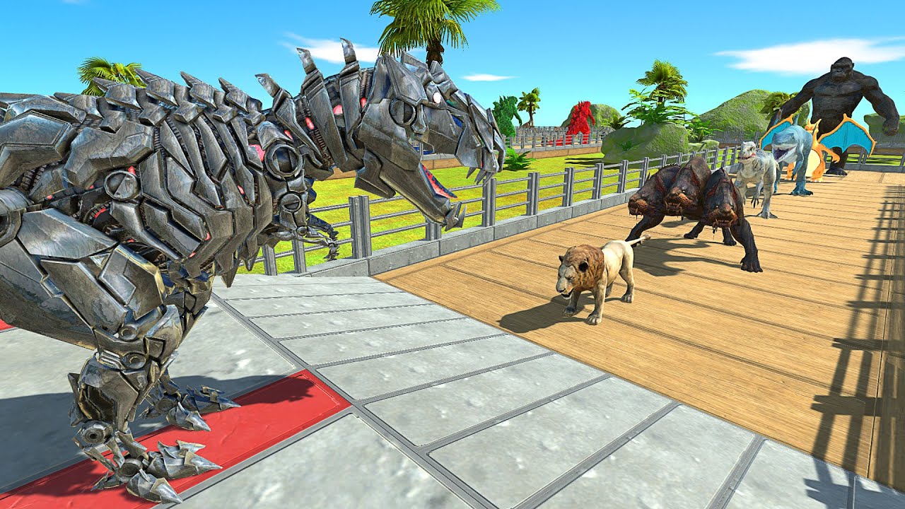 TEK T-REX OASIS DEATH RUN - Animal Revolt Battle Simulator