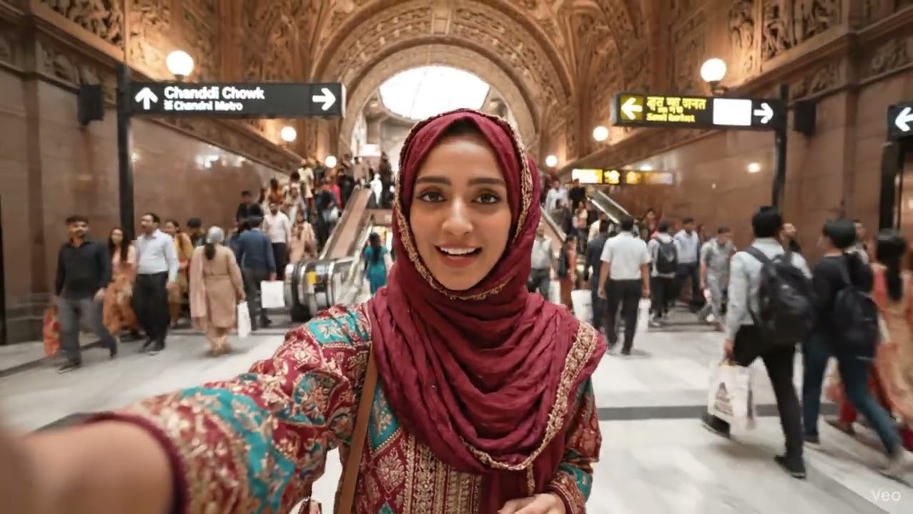 Delhi Metro Mini Vlog | Ultra Smooth Travel Shots | Delhi Life Vibes 🚇✨