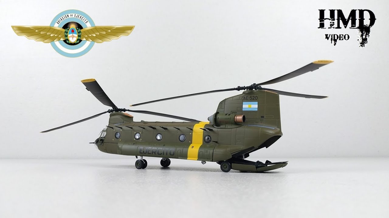 Boeing CH-47C Chinook Argentinian Army,  Falklands Conflict, 1982, Corgi 1:72 Diecast Model AA34217