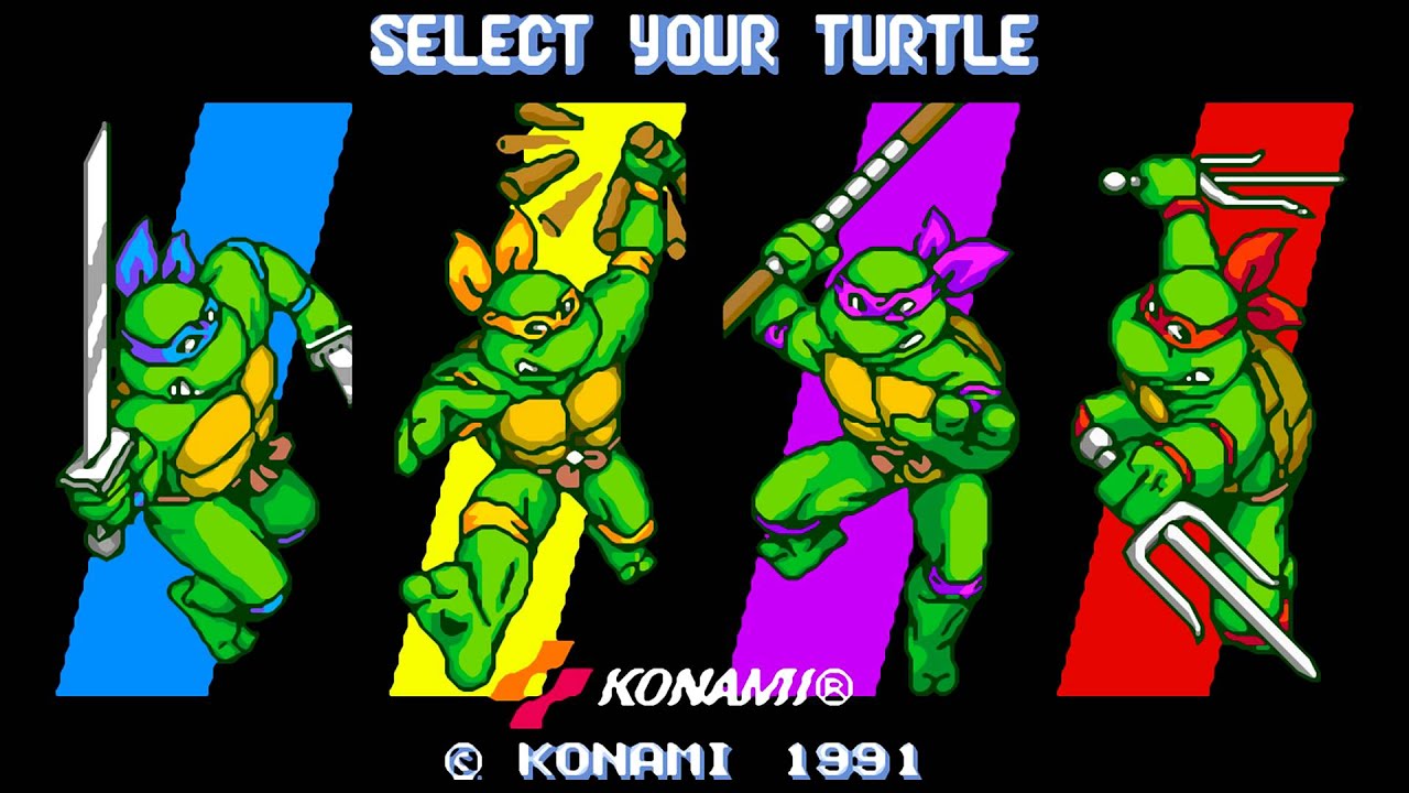Teenage Mutant Ninja Turtles - Turtles in Time (Arcade) Music: Select Your Turtle