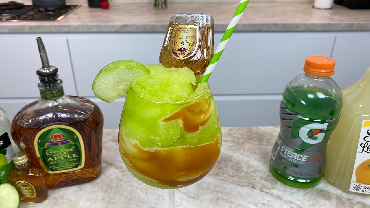 Crown Apple Caramel Slushie