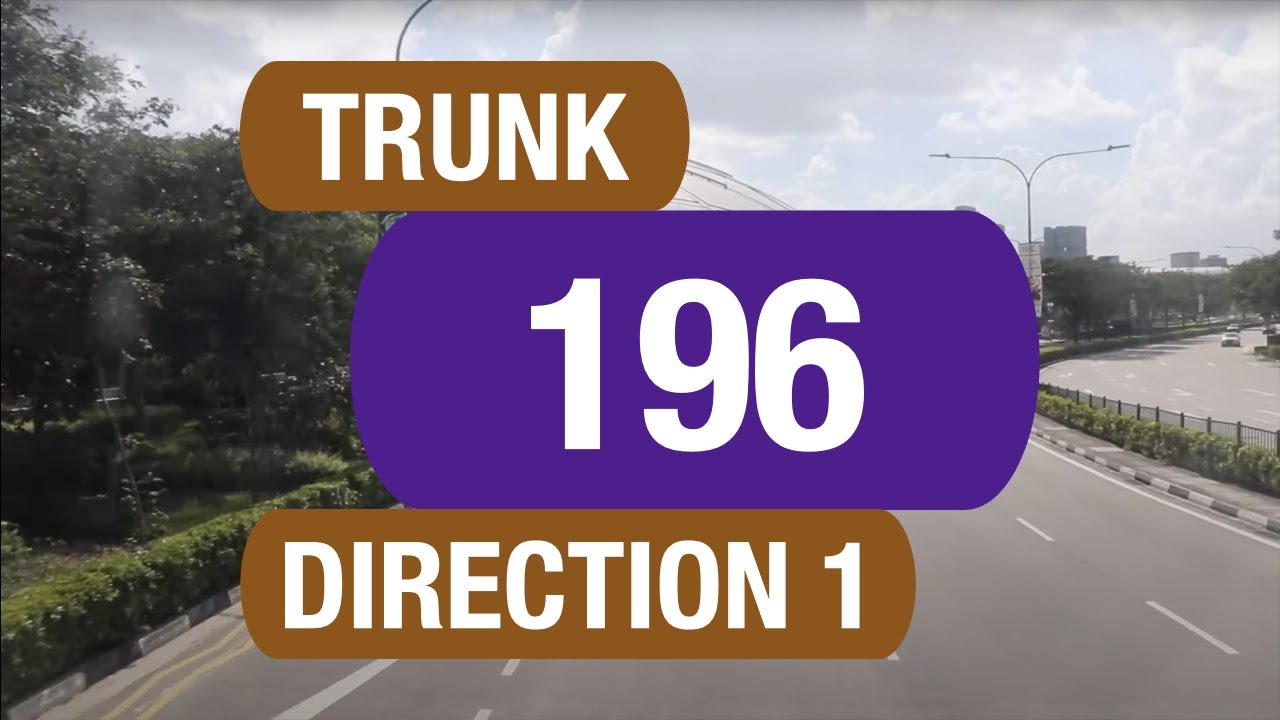 SBS Transit Trunk 196 (Direction 1) | Bus Service Route Visual