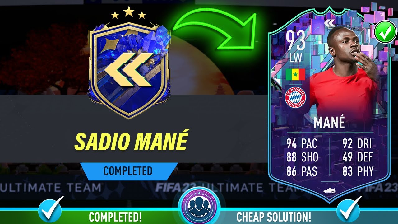93 Flashback Sadio Mane SBC Completed - Cheapest Solution & Tips - Fifa 23