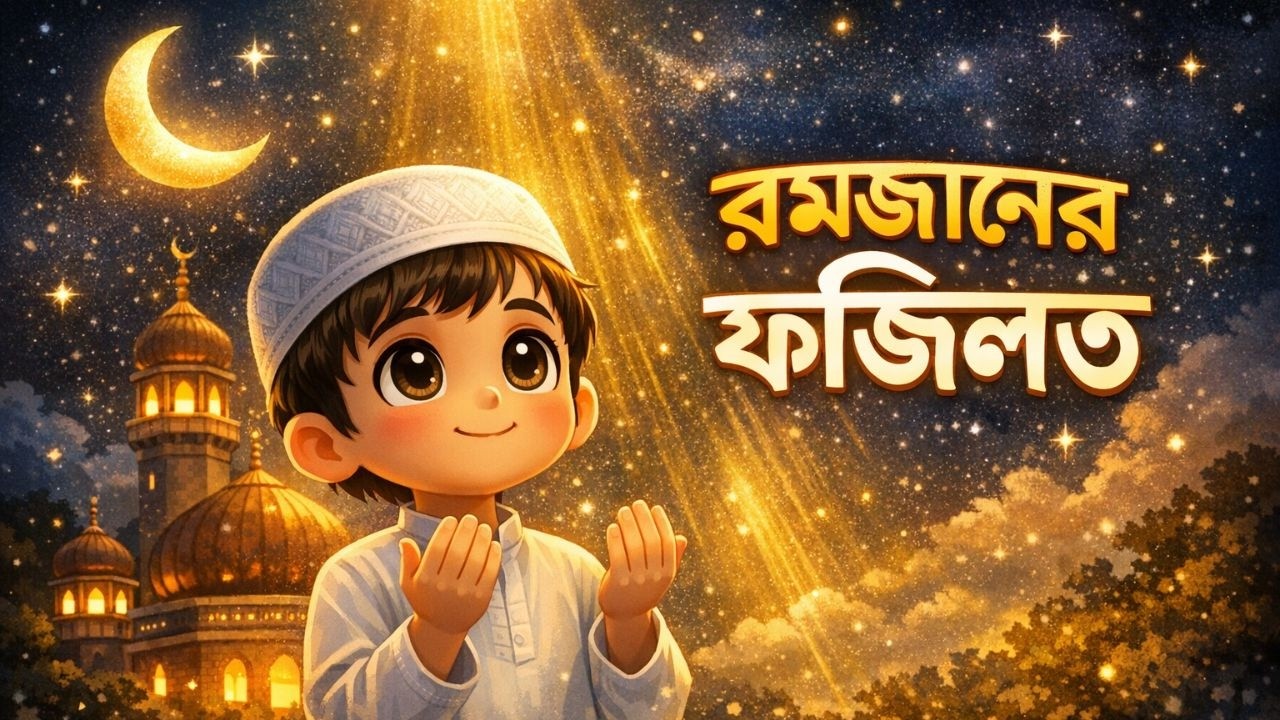 রমজানের ফজিলত কার্টুন  শিশুদের জন্য ইসলামিক গল্প 🌙  লাইলাতুল কদরের শিক্ষা
