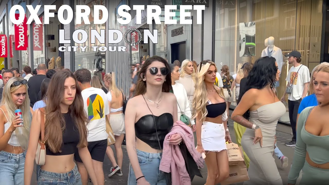 🇬🇧LONDON CITY TOUR | Busy Saturday in OXFORD STREET | Central London Street Walk 4K HDR
