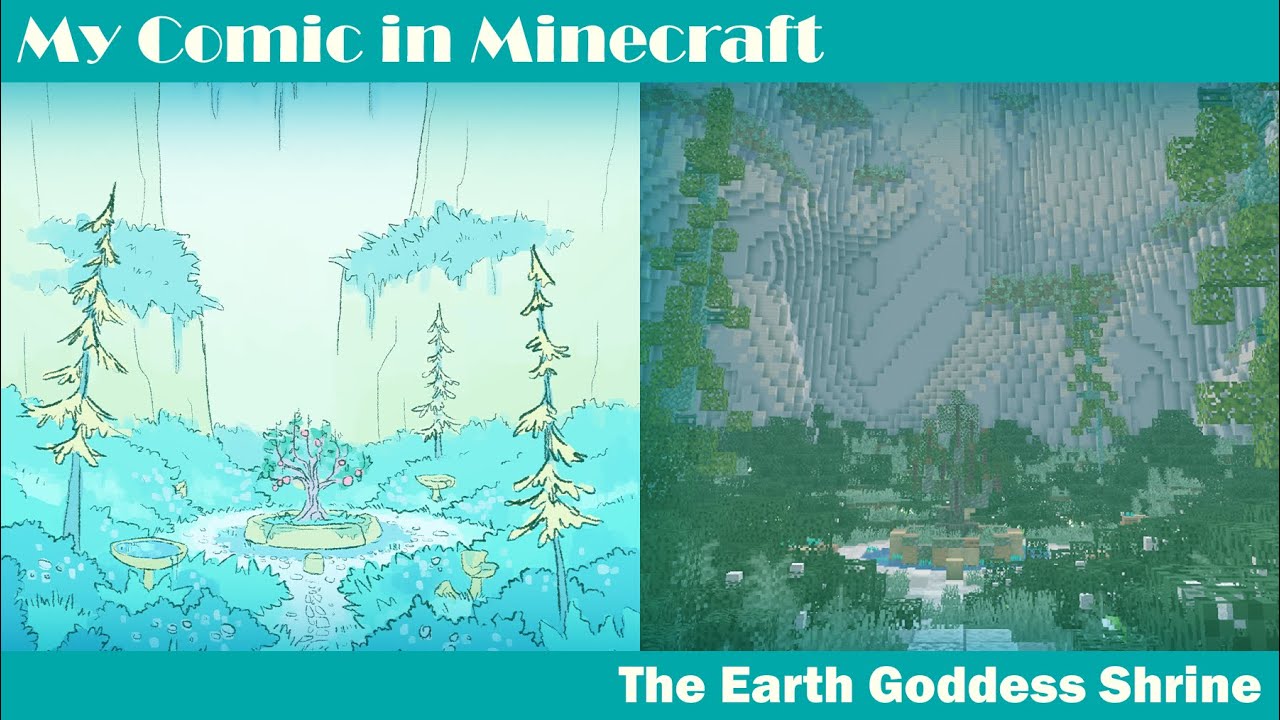 Building My Comic in Minecraft: The Earth Goddess Shrine