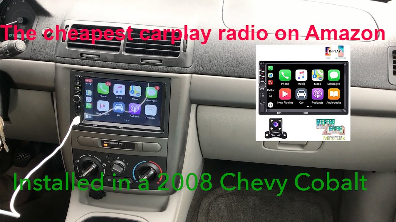Самая дешевая магнитола Carplay на Amazon установлена ​​в Chevrolet Cobalt