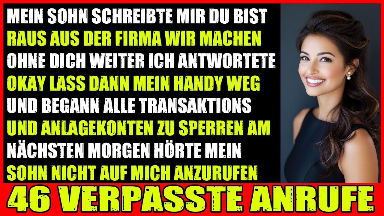 Mein Sohn schrieb mir Komm nicht wieder Am nächsten Morgen hatte ich 46 verpasste Anrufe und alles