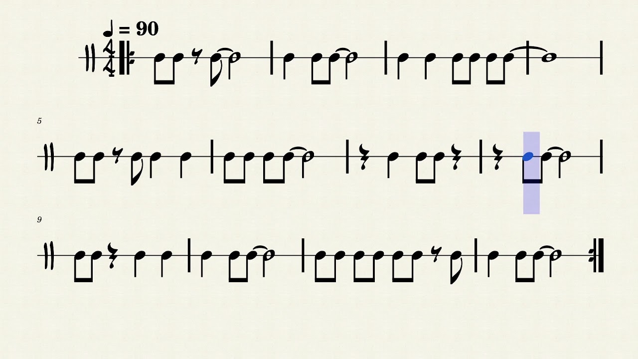 4/4 Swing Rhythm Practice #1