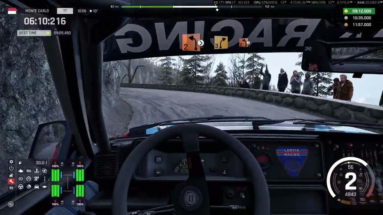 Montecarlo Lancia Delta Integrale first challenge Assetto Corsa Rally