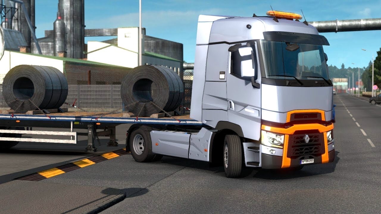 ETS 2 - Renault T Range Transporting Metal Coils