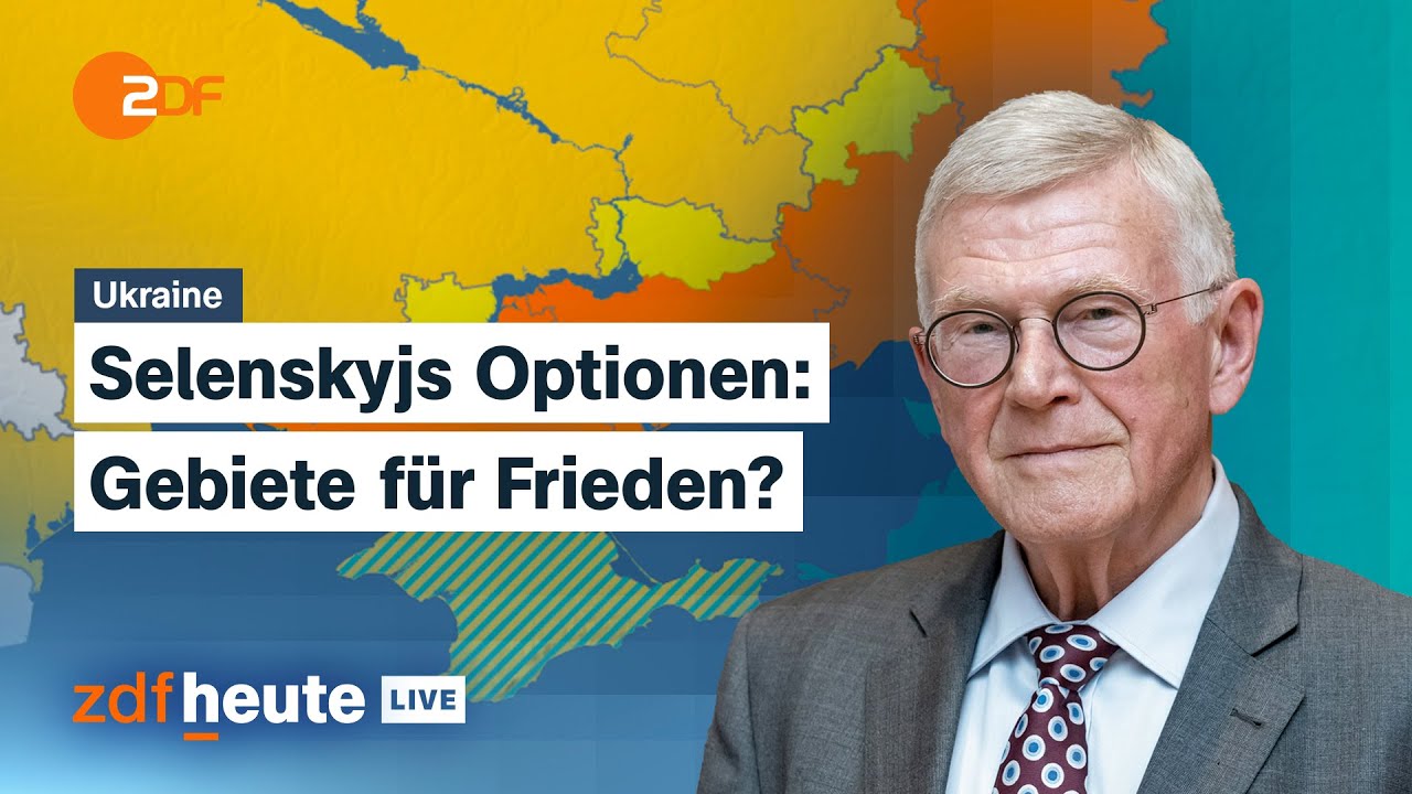 Ukraine: Putin fordert Aufgabe der Region Donezk | Ex-Nato-General Ramms bei ZDFheute live