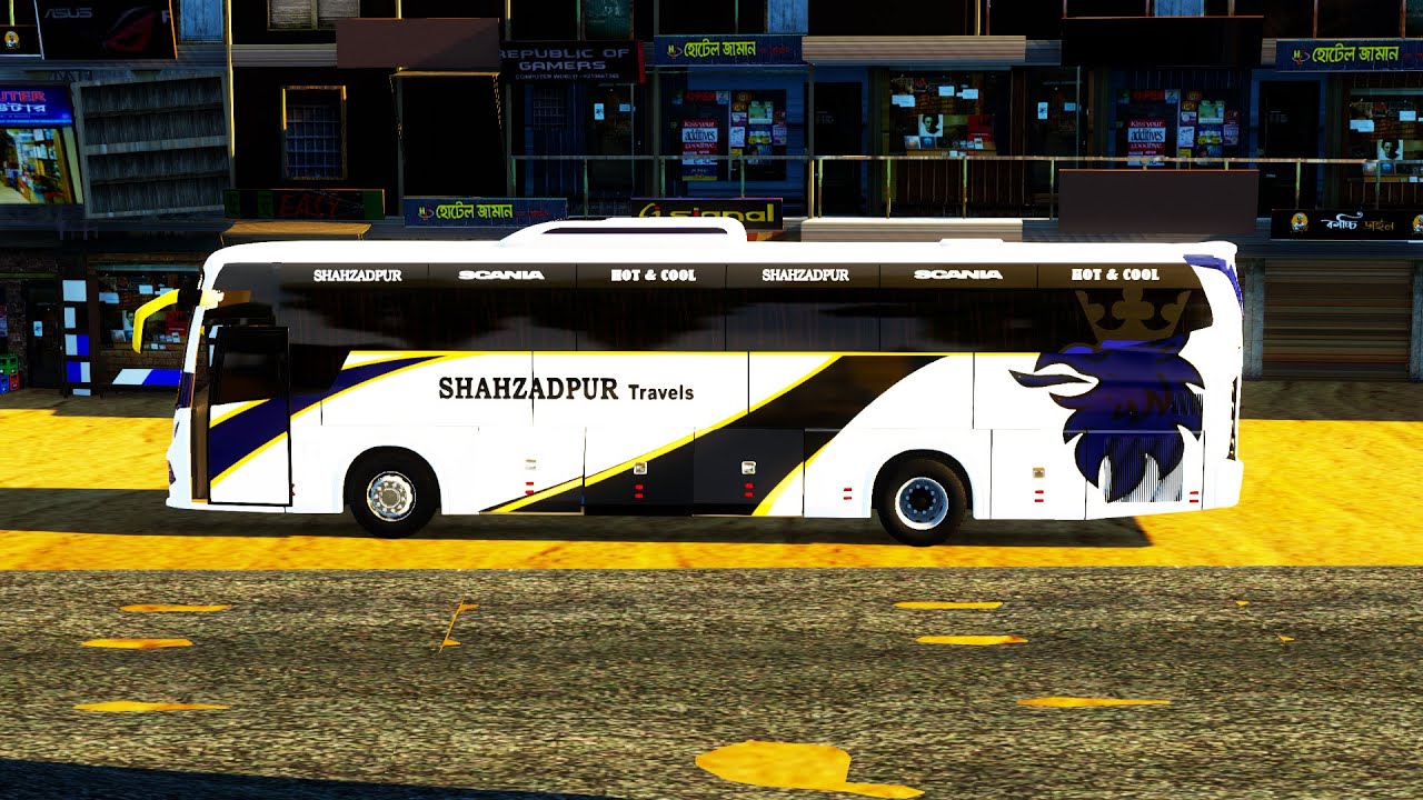 Shahzadpur Travels Scania | Dhaka-Shahzadpur | MBD Map V8 By Jahidul Alam Akash