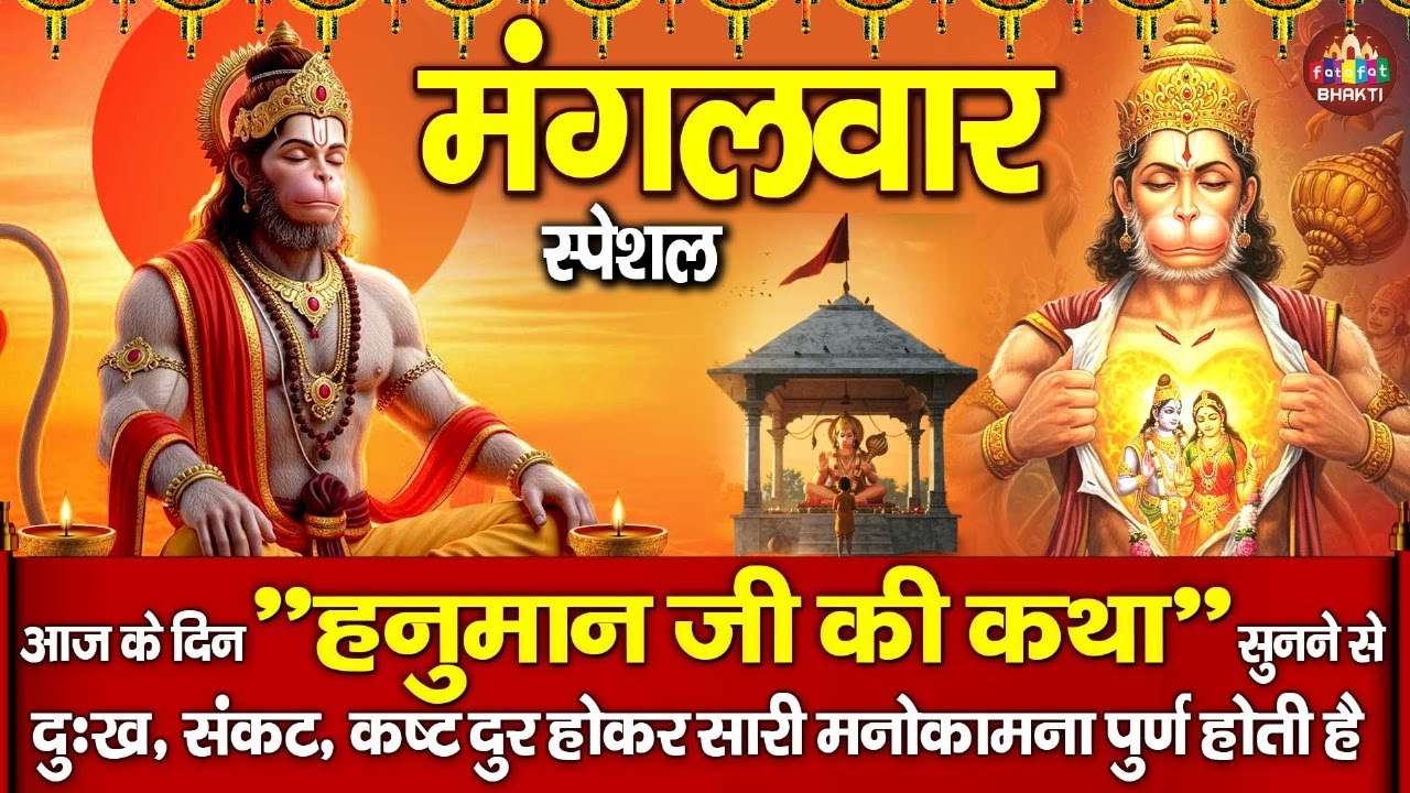 हनुमान कथा 🙏 | बजरंगबली की लीलाएँ | Hanuman Bhakti Story | Hanuman Katha 🙏 | Shri Hanuman Ji Kahani