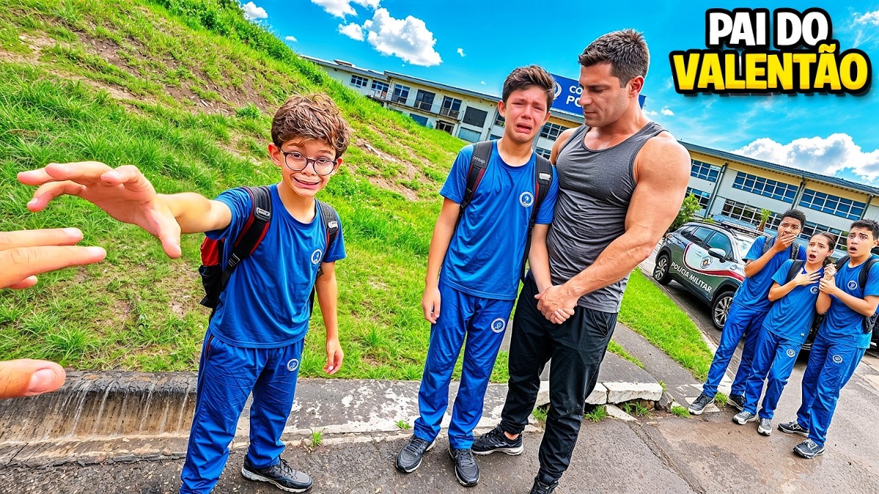 o PAI do VALENTAO da ESCOLA apareceu e veio tirar SATISFAÇÃO sobre os MENINOS novas