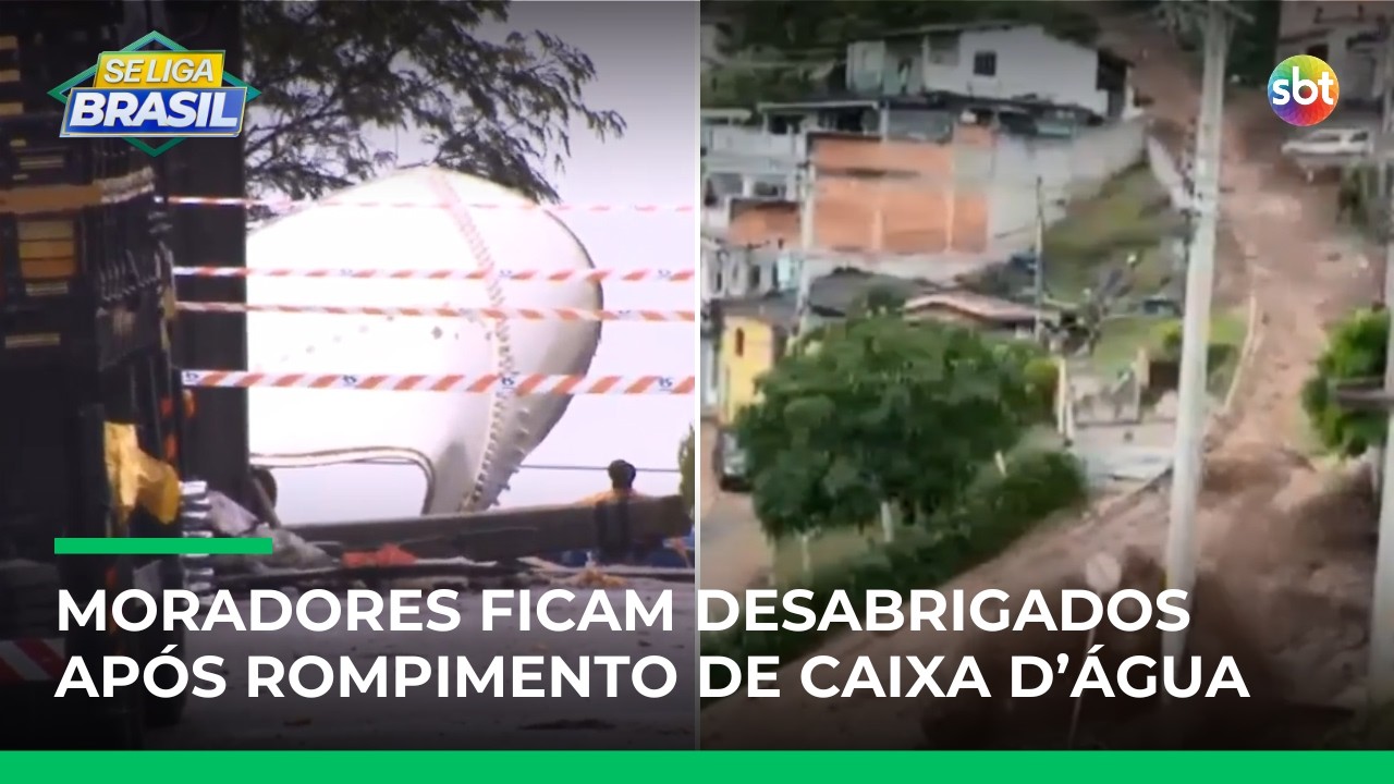 Rompimento de caixa d’água: morte e moradores desabrigados em Mairiporã (SP) | #SeLigaBrasil