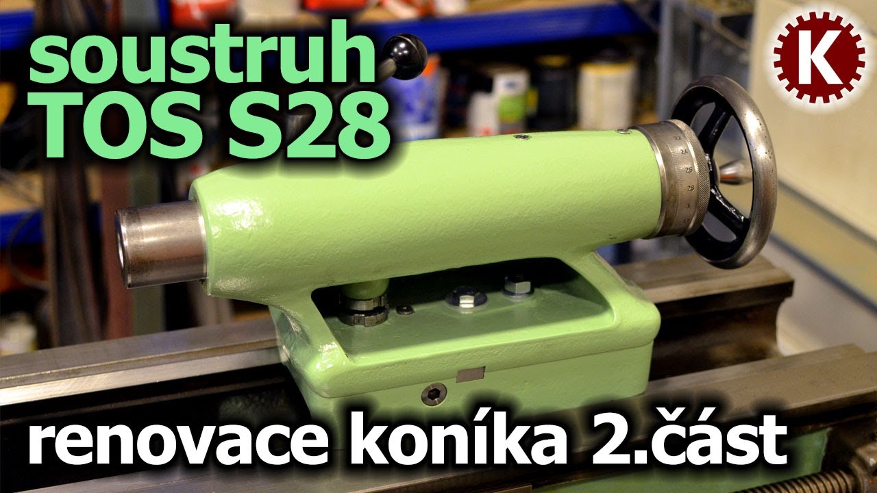 Soustruh TOS S28 Žebrák - renovace koníka - 2.část