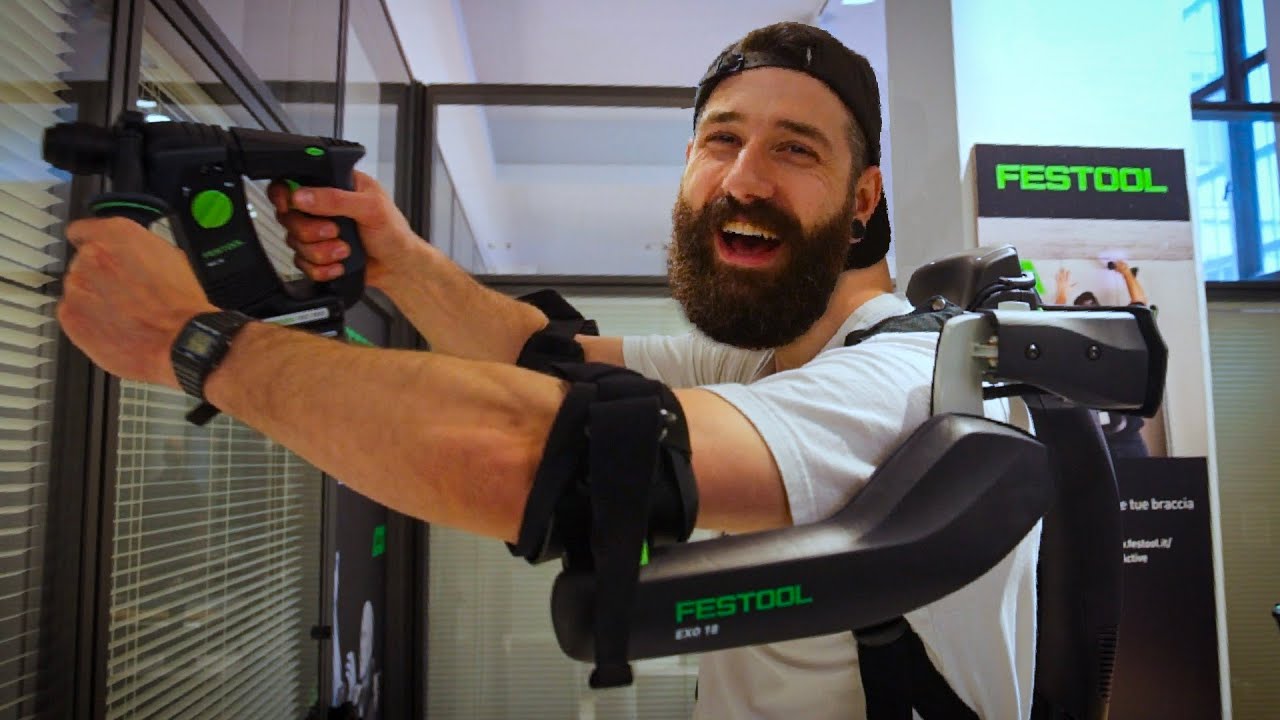 UNBOXING e TEST in ANTEPRIMA del nuovo ESOSCHELETRO Festool ExoActive