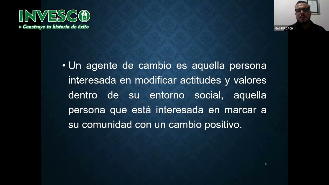 &iquest;Qu&eacute; es un agente de cambio?