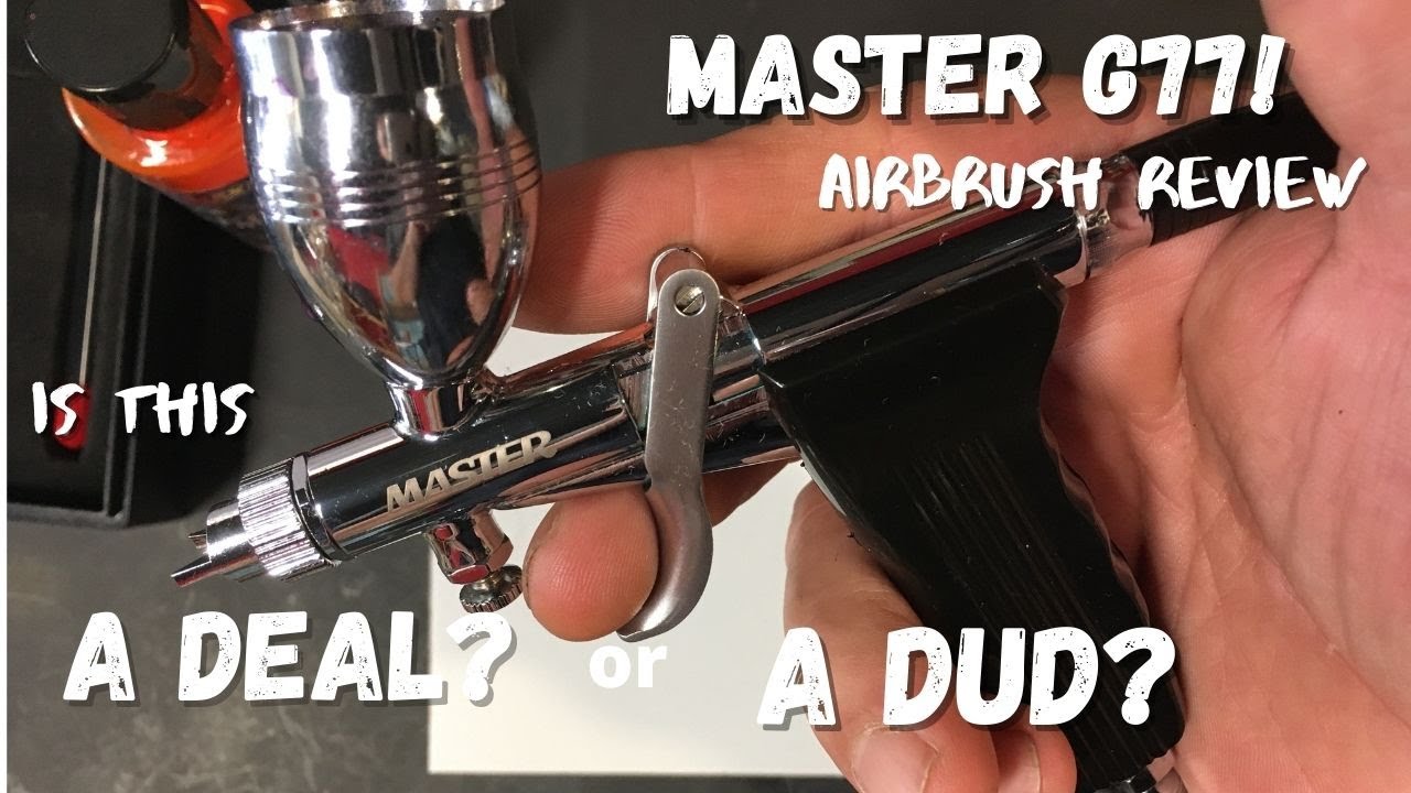 Обзор аэрографа Master G77! Недорогой аэрограф с веерным колпачком. Подходит ли он для нанесения ...