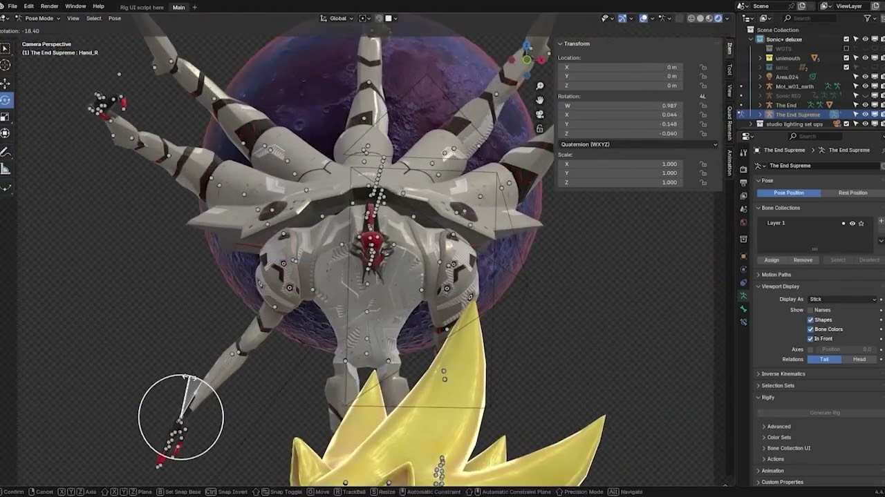 Sonic frontiers poster speed render