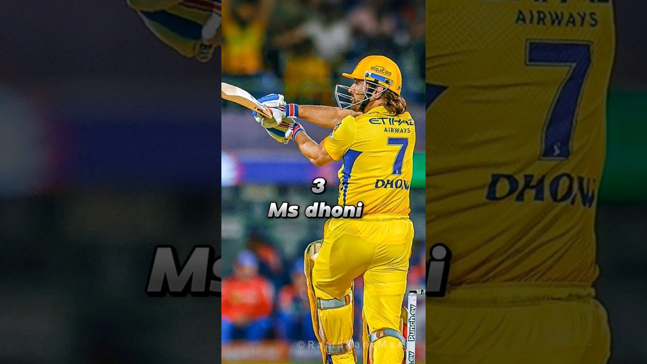 top 10 most dangerous batsman in ipl history|| #msdhoni #viral #top10
