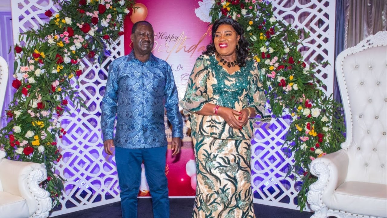 RAILA ODINGA MELTS HIS WIFE'S HEART AS HE BEAUTIFULLY SINGS FOR HER DURING HER BIRTHDAY!!