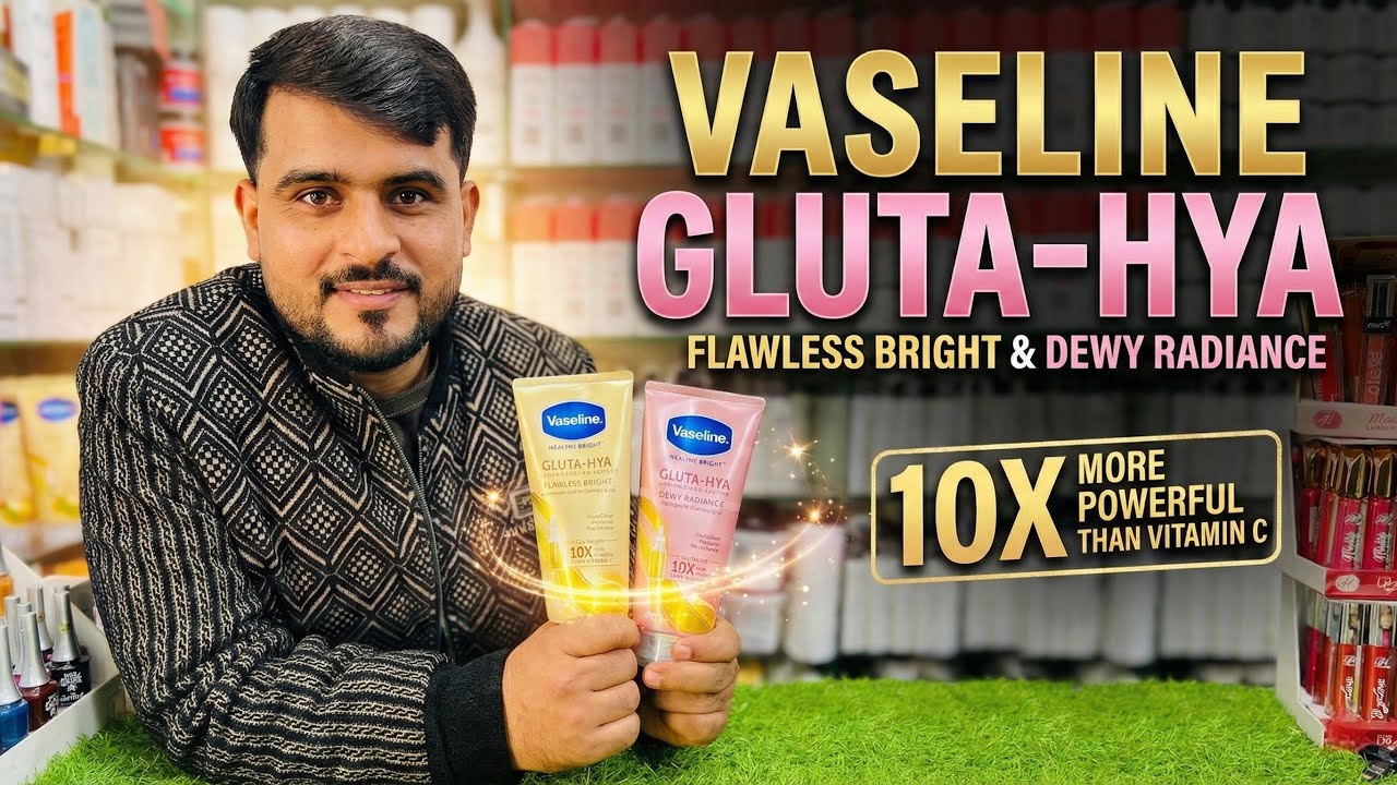Vaseline GLUTA-HYA Serum Burst Lotion Flawless Bright & Dewy Radiance | For Brightening & Glowing 