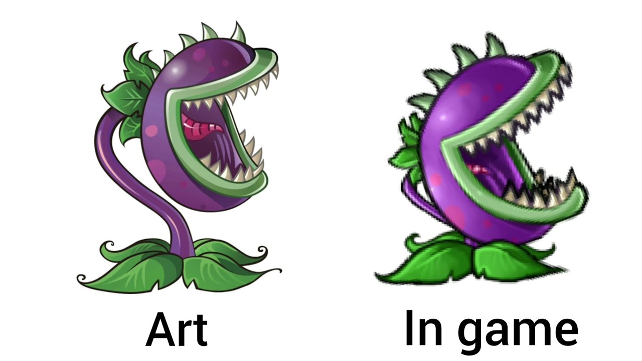 PvZ | Plants comparison | Art & In game